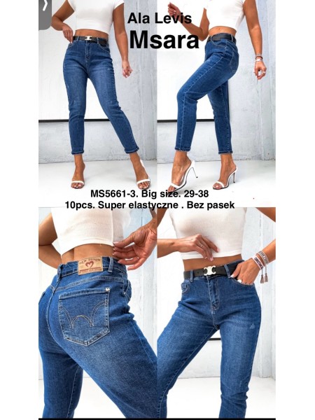 Jeansy damskie M'sara,size 29-38, paczka 10szt,