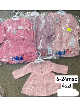 Sukienka  DZIECIĘCA ,size 6-24m,paczka 4szt,1kolor