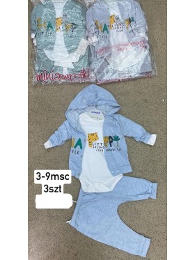 Komplet  DZIECIĘCA ,size 3-9m,paczka 3szt,1kolor
