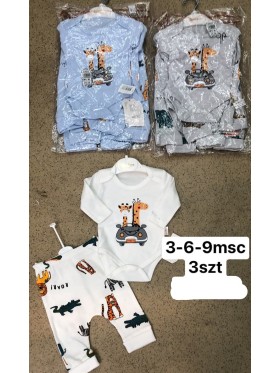 Komplet  DZIECIĘCA ,size 3-9m,paczka 3szt,1kolor