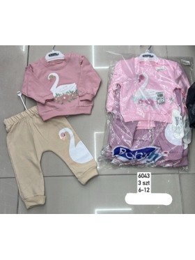 Komplet  DZIECIĘCA ,size 6-12m,paczka 3szt,1kolor