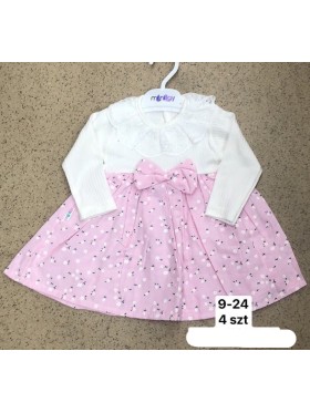 Sukienka  DZIECIĘCA ,size 9-24m,paczka 4szt,1kolor