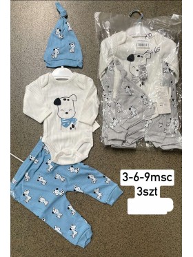 Komplet  DZIECIĘCA ,size 3-9m,paczka 3szt,1kolor