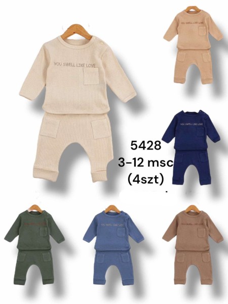 Komplet DZIECIĘCA ,size 3-12m,paczka 4szt,1kolor