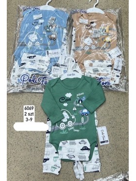 Komplet  DZIECIĘCA ,size 3-9m,paczka 2szt,1kolor