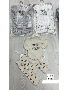 Komplet  DZIECIĘCA ,size 3-9m,paczka 3szt,1kolor