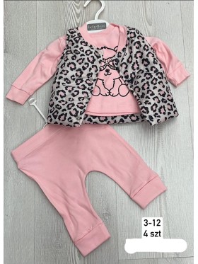 Komplet DZIECIĘCA ,size 3-12m,paczka 4szt,1kolor