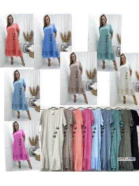 Sukienki damskie Włoski ,size uni  ,paczka 6szt mix kolor