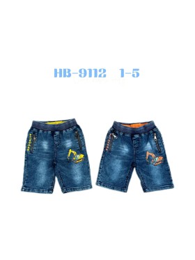 Spodenki jeans dzieciece 1-5 lat, paczka 10szt, 1 kolor