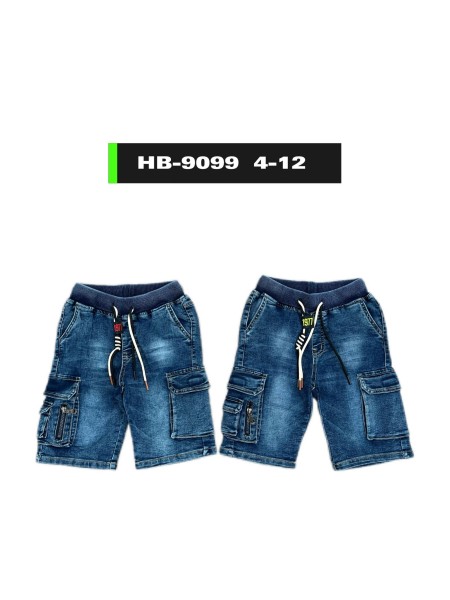 Spodenki jeans dzieciece 4-12 lat, paczka 10szt, 1 kolor