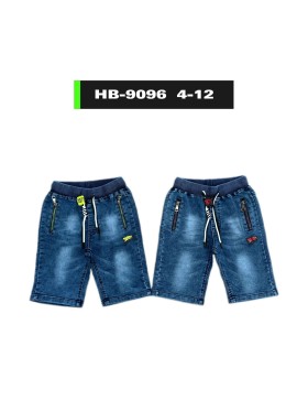 Spodenki jeans dzieciece 4-12 lat, paczka 10szt, 1 kolor