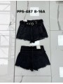 Spodenki jeans dzieciece 8-16 lat, paczka 10szt, 1 kolor