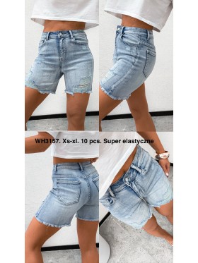 Spodenki jeansowe damskie  ,size XS-XL, paczka 10szt,