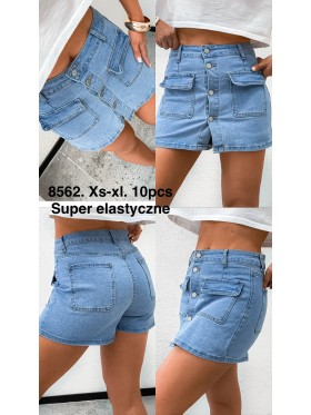 Spódnica krótka jeansowa damska ,size XS-XL, paczka 10szt,