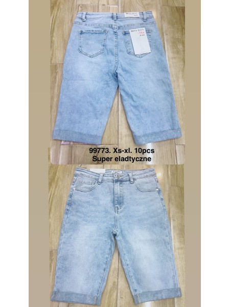 Spodenki jeansowe damskie  ,size XS-XL, paczka 10szt,