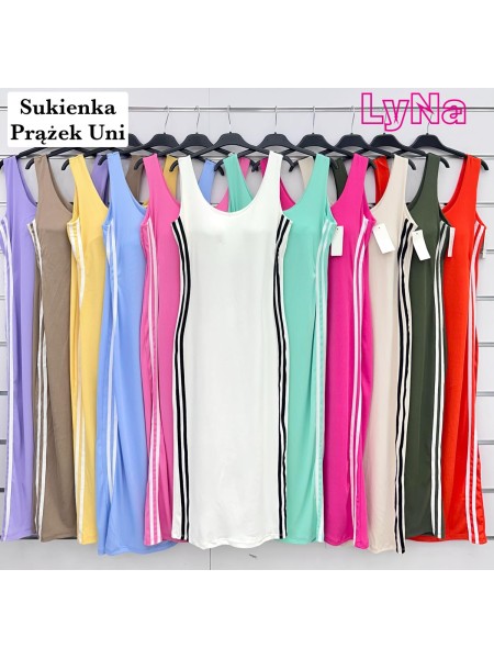 Sukienki damskie Włoskie ,size UNI, paczka 6szt ,mix kolor