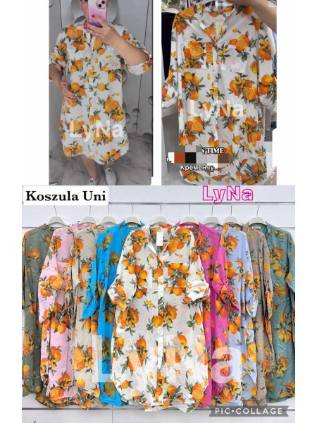 Koszule damskie Włoskie ,size UNI, paczka 6szt ,mix kolor