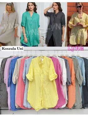 Koszule damskie Włoskie ,size UNI, paczka 6szt ,mix kolor