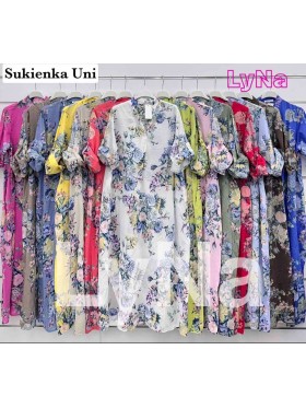 Sukienki damskie Włoskie ,size UNI, paczka 6szt ,mix kolor