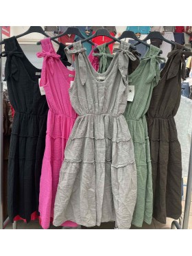 Sukienki damskie Włoski ,size uni  ,paczka 6szt mix kolor