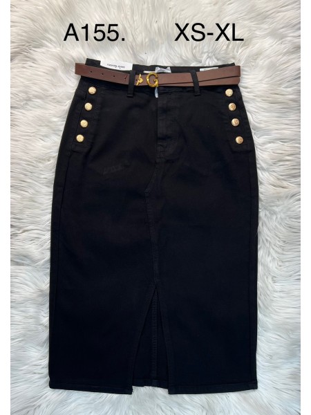 Spódnica długa jeansowa damska ,size XS-XL, paczka 12szt,