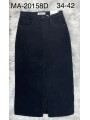 Spódnica długa jeansowa damska ,size 34-42, paczka 10szt,