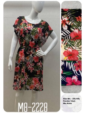 Sukienki damskie  ,size m-4xl, paczka 12szt ,mix kolor