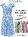 Sukienki damskie  ,size m-2xl, paczka 12szt ,mix kolor