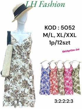 Sukienki damskie  ,size m-2xl, paczka 12szt ,mix kolor