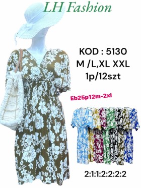 Sukienki damskie  ,size m-2xl, paczka 12szt ,mix kolor
