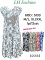Sukienki damskie  ,size m-2xl, paczka 12szt ,mix kolor