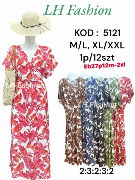 Sukienki damskie  ,size m-2xl, paczka 12szt ,mix kolor