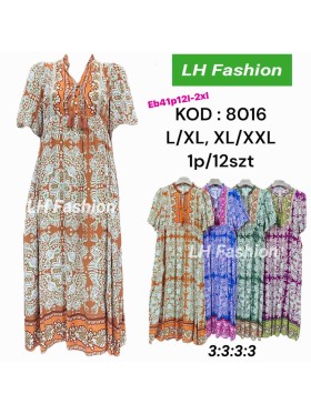 Sukienki damskie  ,size l-2xl, paczka 12szt ,mix kolor