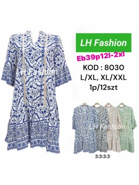 Sukienki damskie  ,size l-2xl, paczka 12szt ,mix kolor