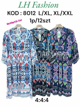 Sukienki damskie  ,size l-2xl, paczka 12szt ,mix kolor