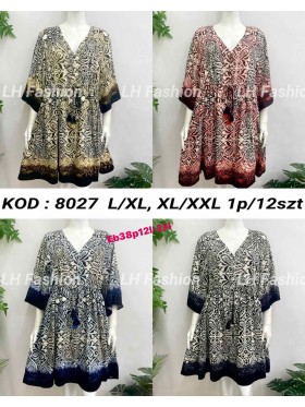 Sukienki damskie  ,size l-2xl, paczka 12szt ,mix kolor