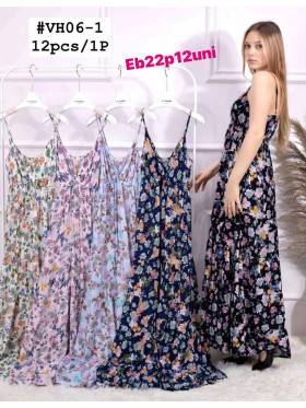 Sukienki damskie  ,size uni, paczka 12szt ,mix kolor
