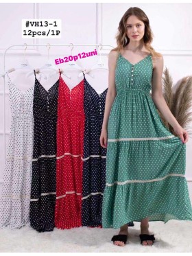 Sukienki damskie  ,size uni, paczka 12szt ,mix kolor