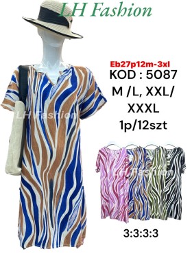 Sukienki damskie  ,size m-3xl, paczka 12szt ,mix kolor