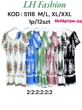 Sukienki damskie  ,size m-2xl, paczka 12szt ,mix kolor