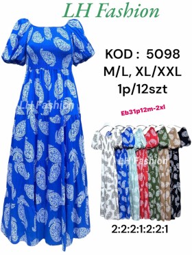 Sukienki damskie  ,size m-2xl, paczka 12szt ,mix kolor