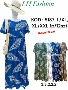 Sukienki damskie  ,size l-2xl, paczka 12szt ,mix kolor