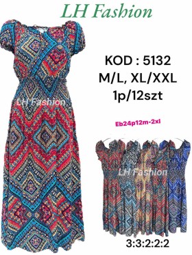 Sukienki damskie  ,size m-2xl, paczka 12szt ,mix kolor