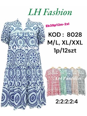 Sukienki damskie  ,size m-2xl, paczka 12szt ,mix kolor