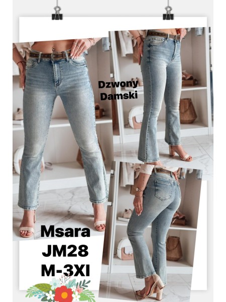 Jeansy damskie M'sara,size M-3XL, paczka 10szt,