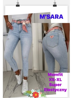 Jeansy damskie M'sara,size XS-XL, paczka 12szt,