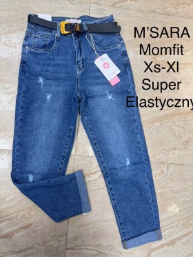 Jeansy damskie M'sara,size XS-XL, paczka 12szt,