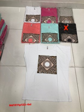 Bluzki damskie  ,size 2-4xl, paczka 12szt ,mix kolor