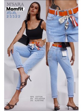 Jeansy damskie M'sara,size XS-XL, paczka 12szt,