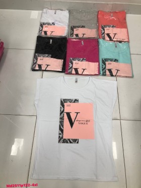 Bluzki damskie  ,size 2-4xl, paczka 12szt ,mix kolor